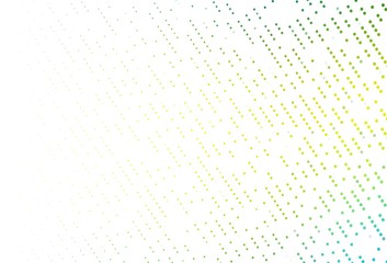 Light Green, Yellow vector background with bubbles.