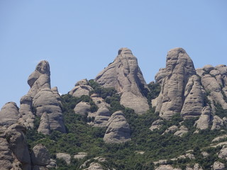 Fototapeta premium Montserrat - monastery in the mountains in northern Spain