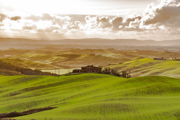 Lands of Tuscany in the Province of Siena Italy