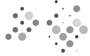 Light Silver, Gray vector texture with disks. Modern abstract illustration with colorful water drops. Pattern for ads, leaflets.