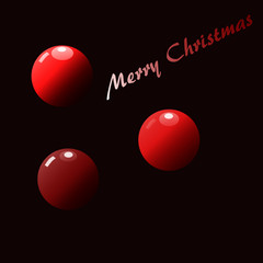 A christmas decorations greetings vector image. Festival symbol. Celebration icon.