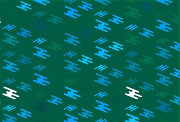 Light Blue, Green vector template with repeated sticks.