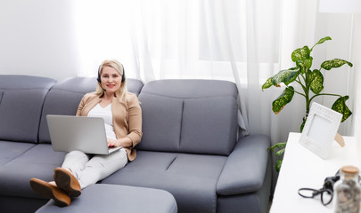 Woman Laptop Working Planning Thinking Concept