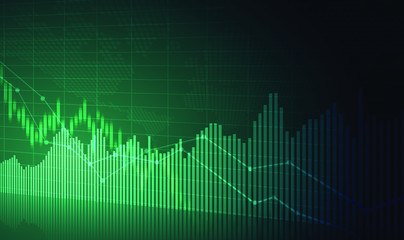 Candle stick graph chart of stock market investment trading, Bullish point, Bearish point. trend of graph vector design.