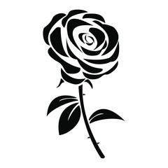 Rose icon vector illustration on white background