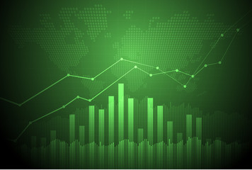 Candle stick graph chart of stock market investment trading, Bullish point, Bearish point. trend of graph vector design.