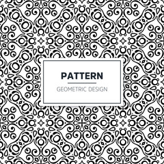 Seamless mandala islamic pattern. Vintage elements