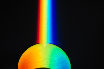 Colors of the rainbow product of Broken light, showing the visible part of the electromagnetic...