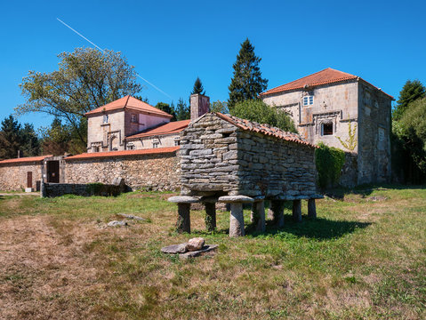 Torres de Allo, the Allo Towers, a feudal residence of the local lower nobility in Allo, Zas, La Coruna, Galicia, Spain