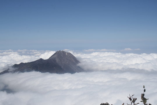 Sea Of Cloud Merapi Mountain