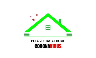 please stay at home icon, symbol icon, coronavirus coved-19, house icon.