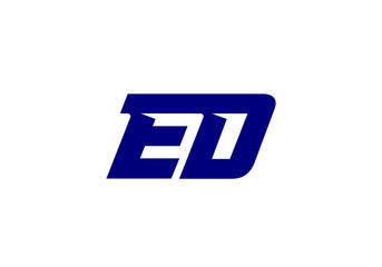 E D Initial Letter Logo design vector template, Graphic Alphabet Symbol for Corporate Business Identity