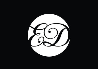 E D Initial Letter Logo design vector template, Graphic Alphabet Symbol for Corporate Business Identity