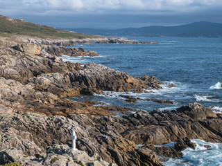 Fototapeta na wymiar Seascape at Cape Roncudo, Coast of Death, Galicia, Spain