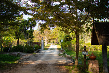 Obraz premium A beautiful view of Chiang Rai city and its nature at Thailand.