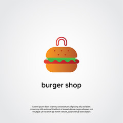 Burger Shopping Logo Template MS 3