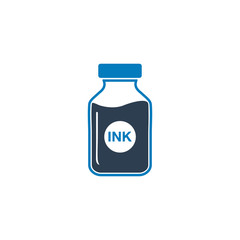 Ink Jar Icon. Editable Vector EPS Symbol Illustration.