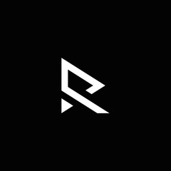 r letter vector logo abstract - obrazy, fototapety, plakaty