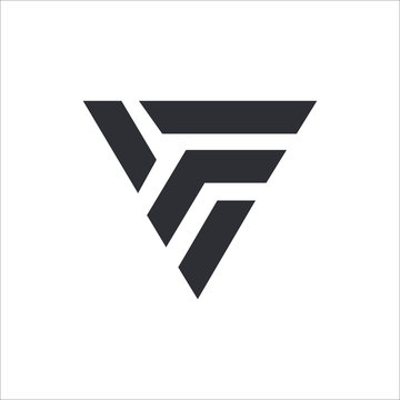 Initial letter fv logo or vf logo vector design template