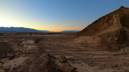 Fototapeta na wymiar The Golden Canyon at Death Valley National Park - USA 2017