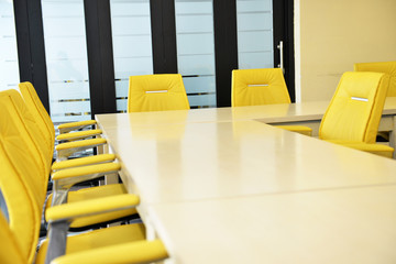 chairs in a conference room