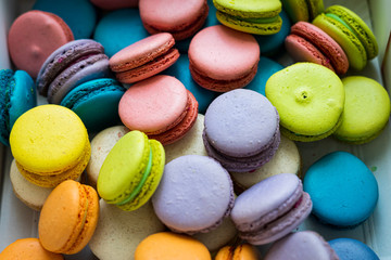 colorful macaroons
