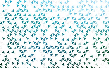 Light Blue, Green vector seamless background with triangles. Modern abstract illustration with colorful triangles. Pattern for trendy fabric, wallpapers.