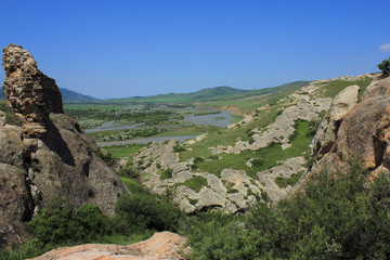 Georgia. Beautiful landscape with the Kura river. © Борис Масюра