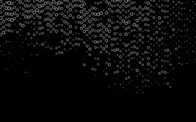 Light Silver, Gray vector cover with spots. Modern abstract illustration with colorful water drops. Pattern for ads, booklets.