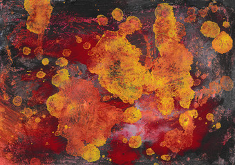 Color texture, technique: gouache