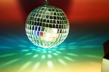 Obraz premium disco ball with disco lights