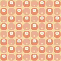 Midcentury geometric retro design. Timeless seamless pattern.