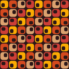 Midcentury geometric retro design. Timeless seamless pattern.