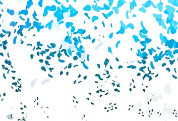 Fototapeta premium Light BLUE vector template with memphis shapes.
