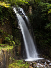 Fototapeta na wymiar Ono no Taki waterfall in scenic Kiso valley - Nagano prefecture, Japan