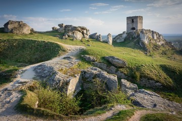 zamek Olsztyn ruiny