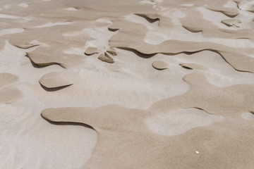 white sand on a beach