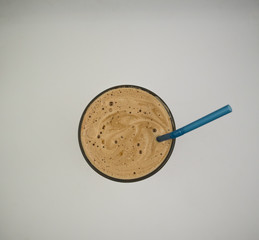 Cold frappe coffee