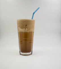 Cold frappe coffee