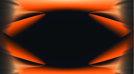 Abstract Dynamic Black and Orange Vector Background