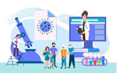 Concept family medical examination online