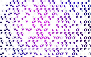 Light Pink, Blue vector background with triangles. Abstract gradient illustration with triangles. Template for wallpapers.