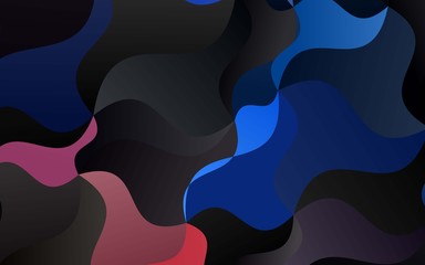 Light Blue, Red vector template with liquid shapes. Creative illustration in halftone marble style with gradient. Marble style for your business design.