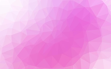 Light Pink vector shining triangular pattern. Shining colored illustration in a Brand new style. Completely new design for your business.