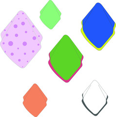 Set of colorful handkerchiefs