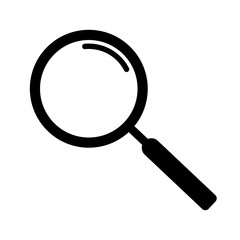 Magnifying glass. Search icon. Vector