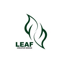 green leaf ecology nature vector icon
