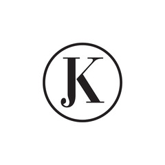 logo J and K icon vector