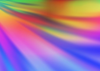 Light Multicolor, Rainbow vector blurred bright template. Glitter abstract illustration with an elegant design. A completely new template for your design.