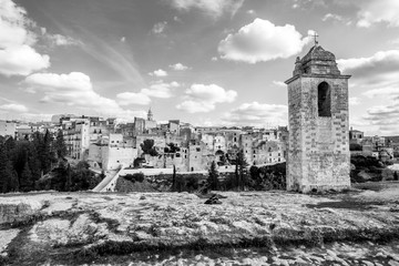 suggestive view of the Gravina (Gravina with the meaning of rock, shaft and erosion of bank river)....